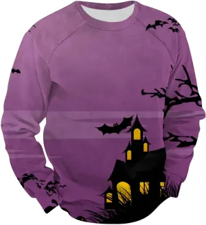 funny halloween sweatshirts for men Print Sweatshirt Long Sleeved Hooded Collar Sweatshirt Pullover Hoodies cat