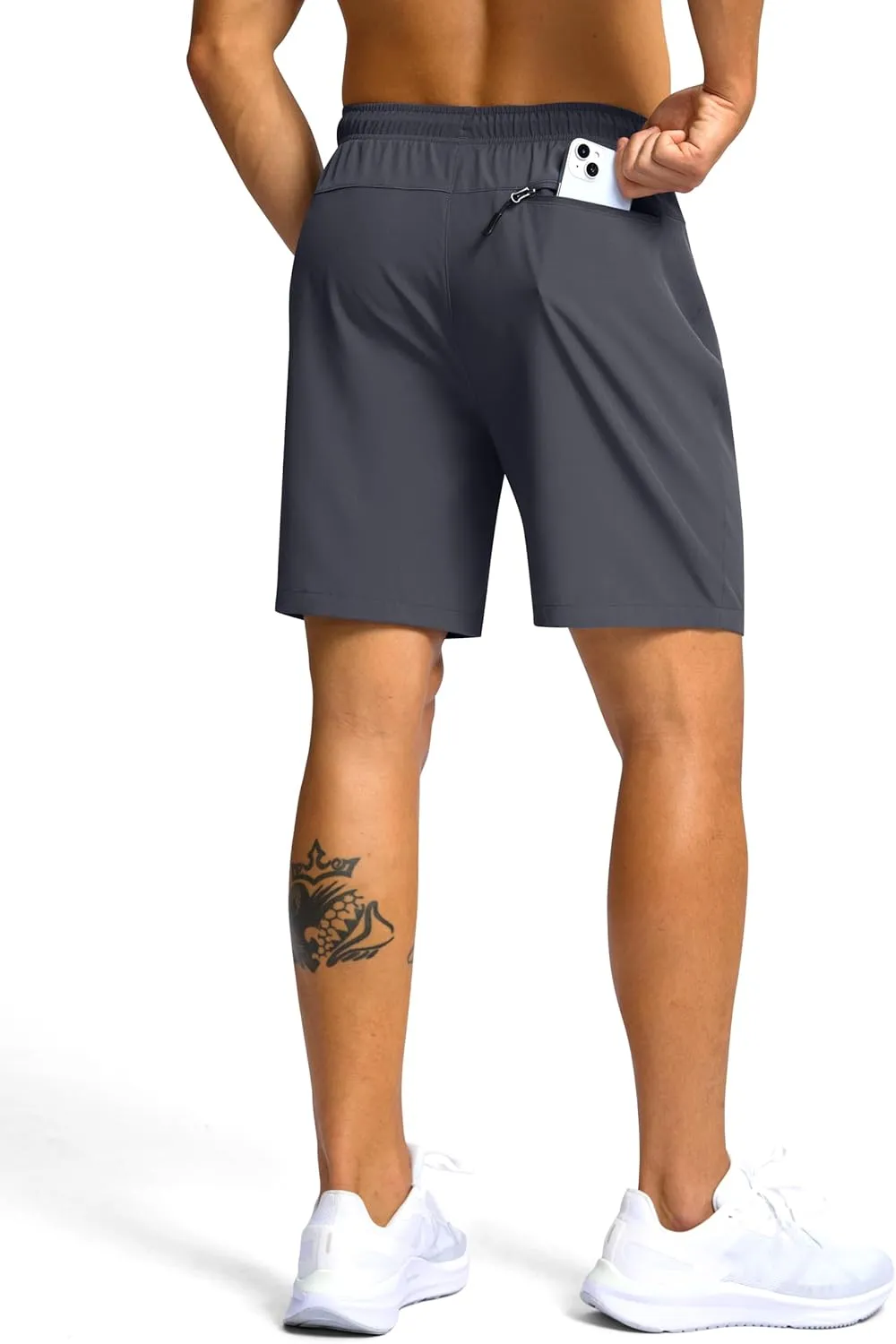 G Gradual Men's Hiking Shorts 7"/9" Lightweight Athletic Shorts for Men Quick Dry Stretch Casual Shorts with 3 Zipper Pockets