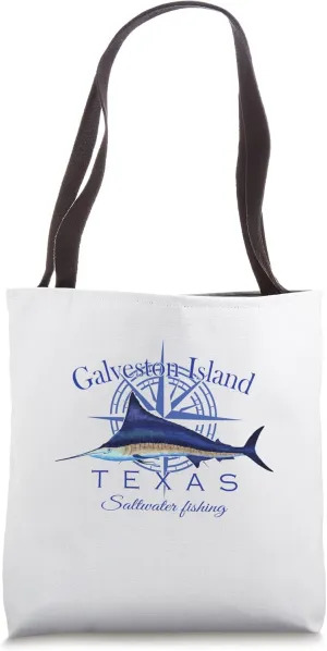 Galveston Island Texas Sailfish Billfish Marlin Saltwater Tote Bag