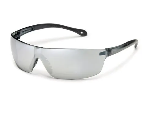 Gateway Safety 448M StarLite Squared Ultra-Light Safety Glasses, Silver Mirror Lens, Gray Temple (Pack of 10)