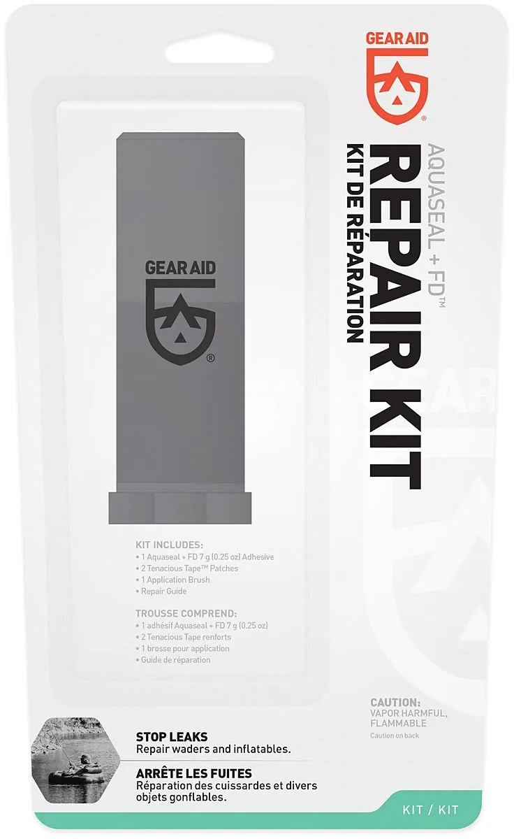 Gear Aid Aquaseal FD Repair Kit Patches & Adhesive  New