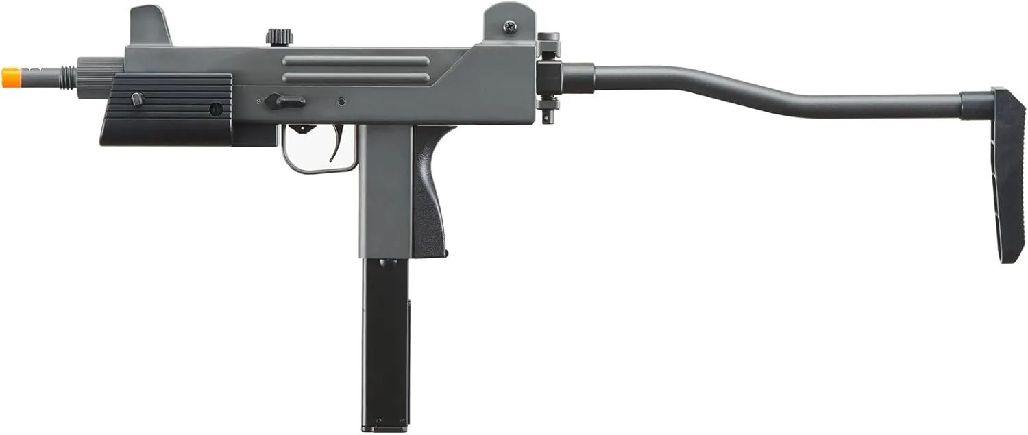 GoldenBall x HFC Airsoft Gas Powered Pistol w/Folding Stock - Black