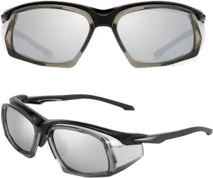 Gray Lens TR90 Polarized Sports Sunglasses With Side Shields for Running, Cycling, Hiking – Windproof, Adjustable Fit, Anti-Slip – Unisex