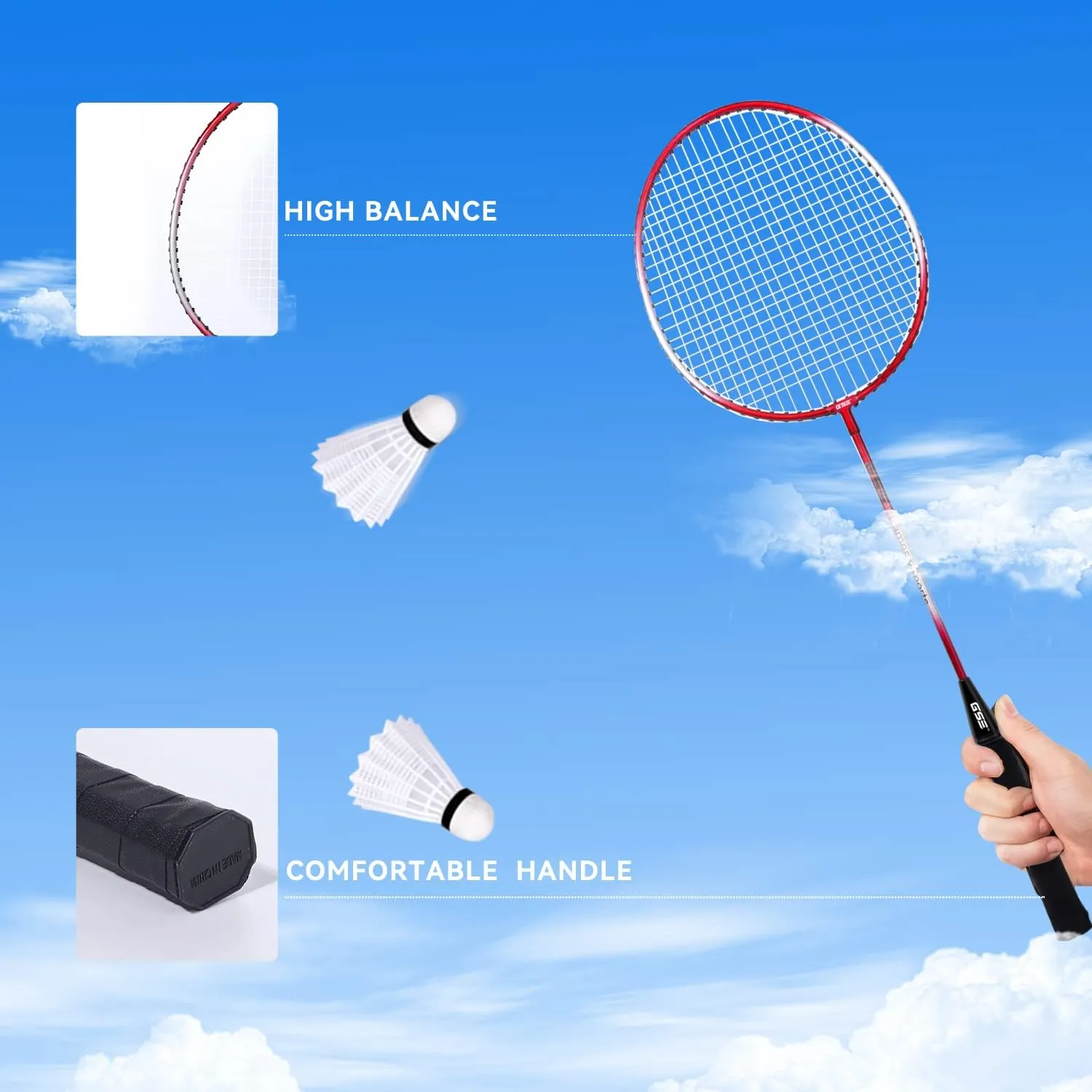 GSE Games & Sports Expert Outdoor Yard Sports Net Game Set for Backyards, Parks, Beach, Lawn. Volleyball Set, Badminton Set OR Volleyball & Badminton Combo Set Available