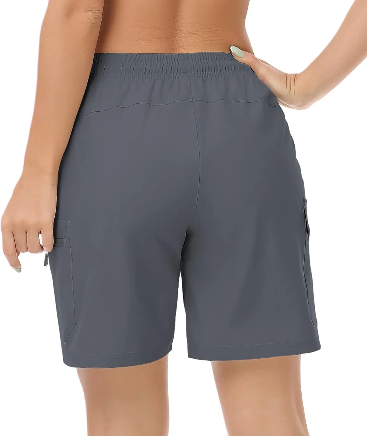 GymBrave Women's Hiking Shorts Quick Dry Lightweight Cargo Shorts for Outdoor Athletic Travel with Pockets