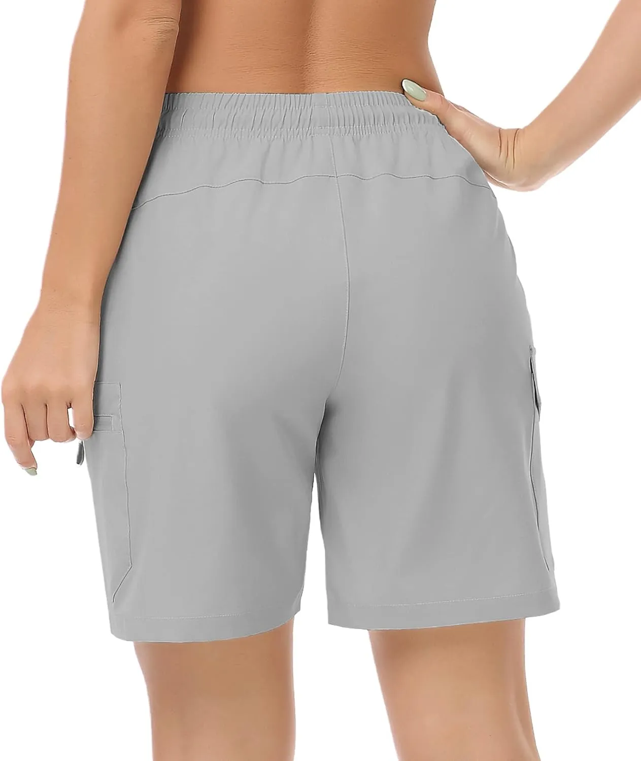 GymBrave Women's Hiking Shorts Quick Dry Lightweight Cargo Shorts for Outdoor Athletic Travel with Pockets