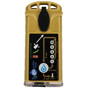 H2gO Prime Water Purifier, 5 mg/L, for Backpacking, Camping, Military, Survival, and Preps. Virtually Unlimited Water Treatment and Disinfection.