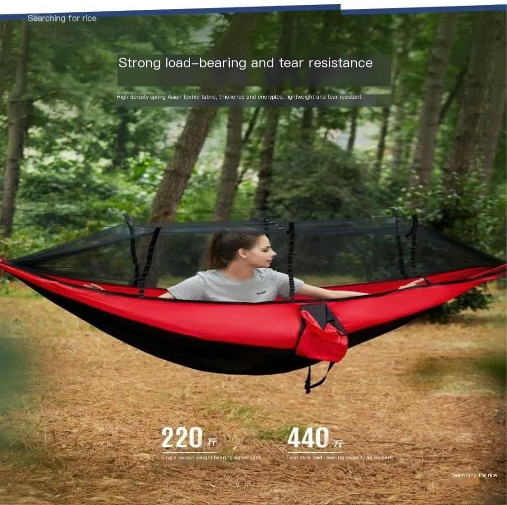 Hammocks Hammock Outdoor Camping Anti-Mosquito Outdoor Camping with Mosquito Net Breathable Hanging Tree Tent Camping Hammocks(E)