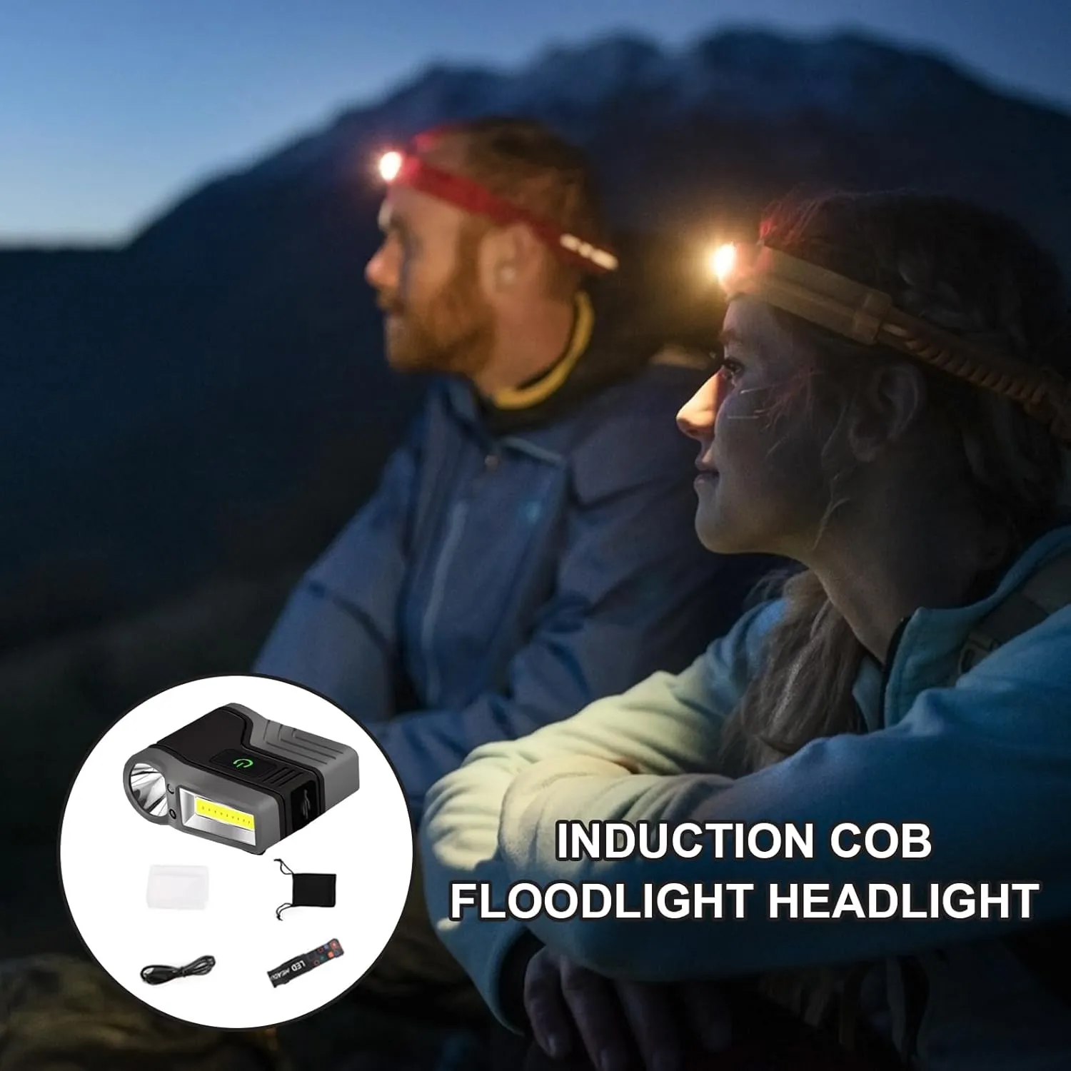Hard Hat Light, USB Clip-On Cap Flashlight for Fishing, Hat Light, Sports Equipment Flashlight with Long Battery Life for Night Riding, Suitable for Fishing, Camping, and Manual Work (Black)