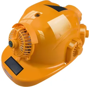 Hardhats Solar Fan Hat with 8 Fans and Headlight Reverse Charging for Outdoor Working Multi
