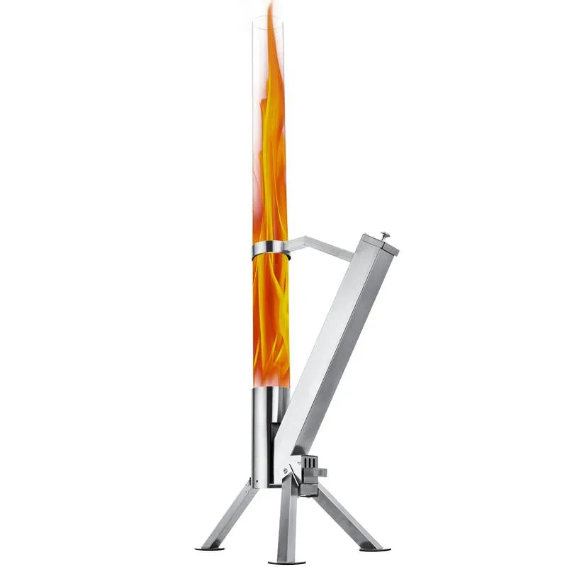 Heater Pellet Problem-free return Pit,Patio Fire for Rocket Outdoor,Wood Pellet Glass Tube Member-exclusive Portable