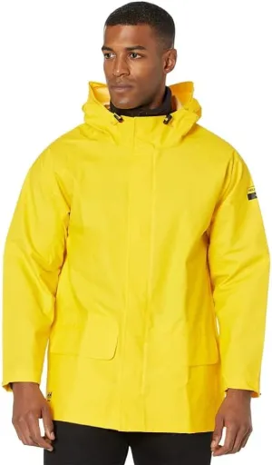 Helly-Hansen Workwear Mandal Adjustable Waterproof Jackets for Men - Comfortable PVC-Coated Protective Rain Coat for Men
