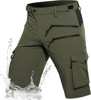 Hiauspor Men's Hiking Cargo Shorts Quick Dry Lightweight Casual Fishing Tactical Golf for Outdoor with 5 Pockets