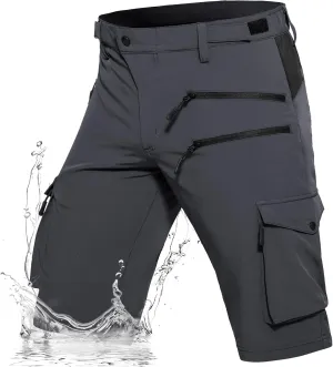 Hiauspor Men's Hiking Cargo Shorts Quick Dry Lightweight Casual Fishing Tactical Golf for Outdoor with 5 Pockets