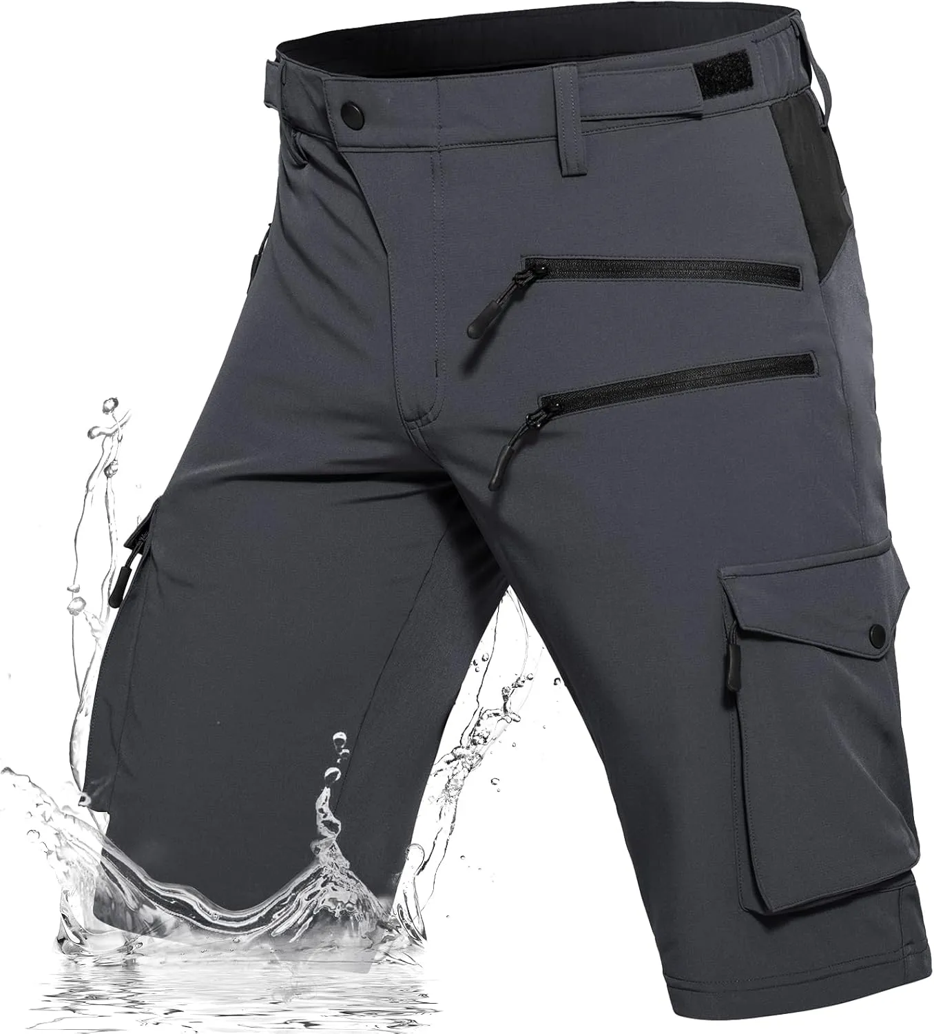 Hiauspor Men's Hiking Cargo Shorts Quick Dry Lightweight Casual Fishing Tactical Golf for Outdoor with 5 Pockets