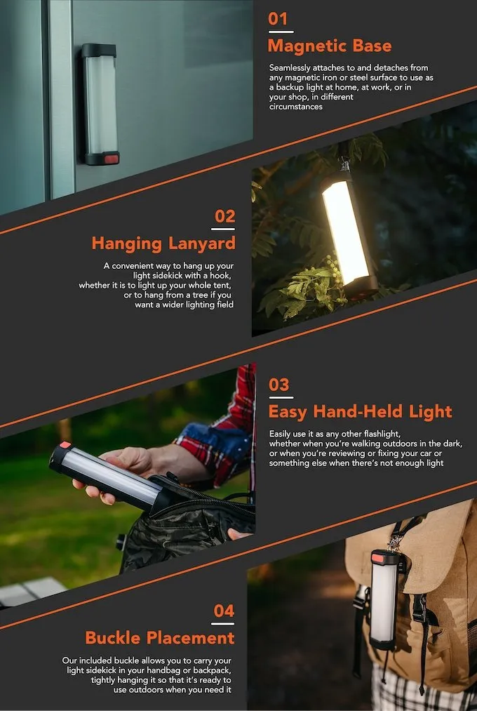 High-standard portable Camping lantern light light Solar camping solar rechargeable vintage Lightweight ES-L01 CRONY camping battery outdoor Clean-lined