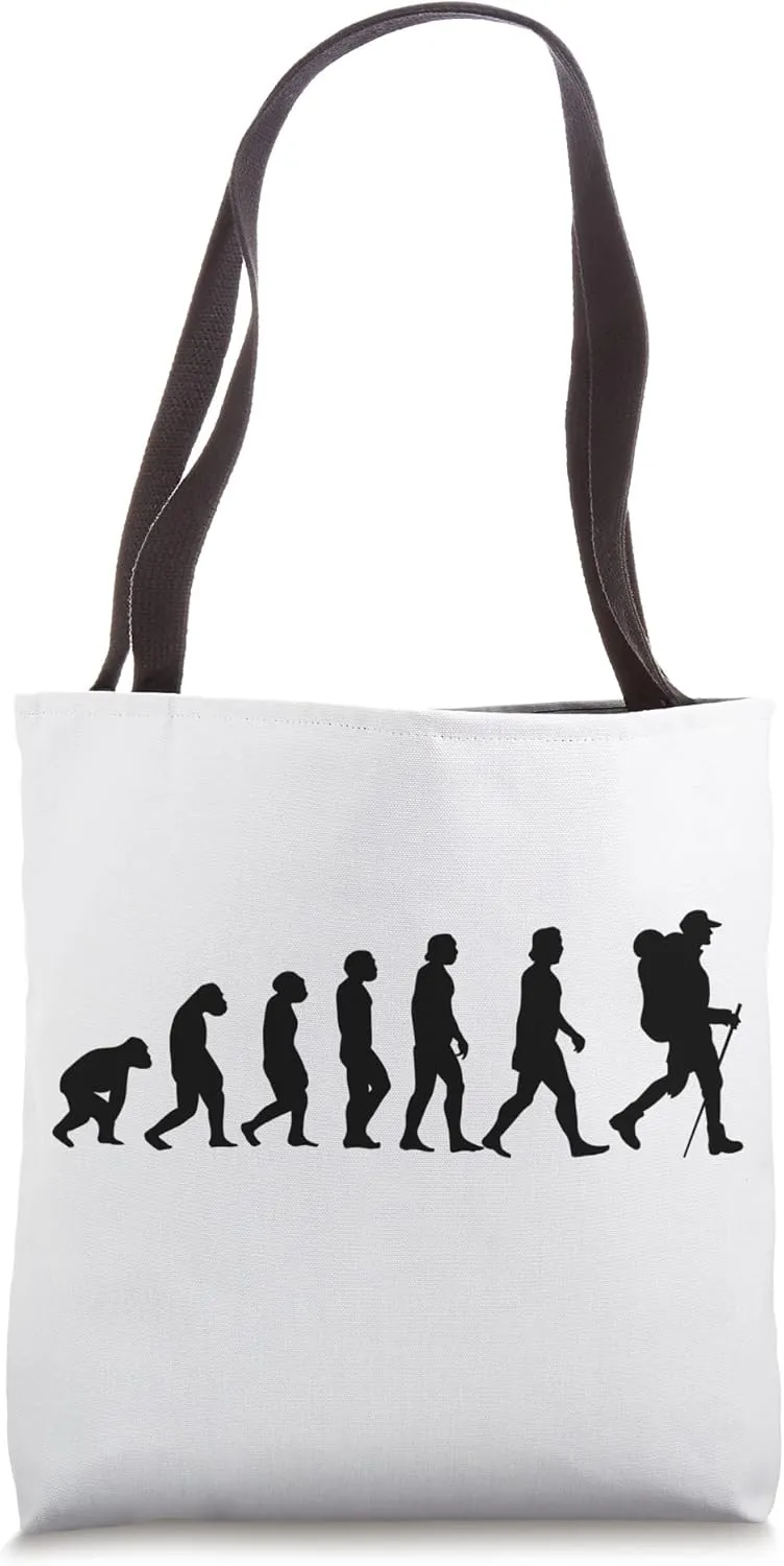 Hiking evolution, hiking, adventurer, hobby, hiking Tote Bag