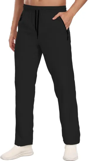 Hiking Pants for Men UPF 50  Cargo Quick Dry Water Resistant Elastic Waist Zip Pockets Travel Work Lightweight Running