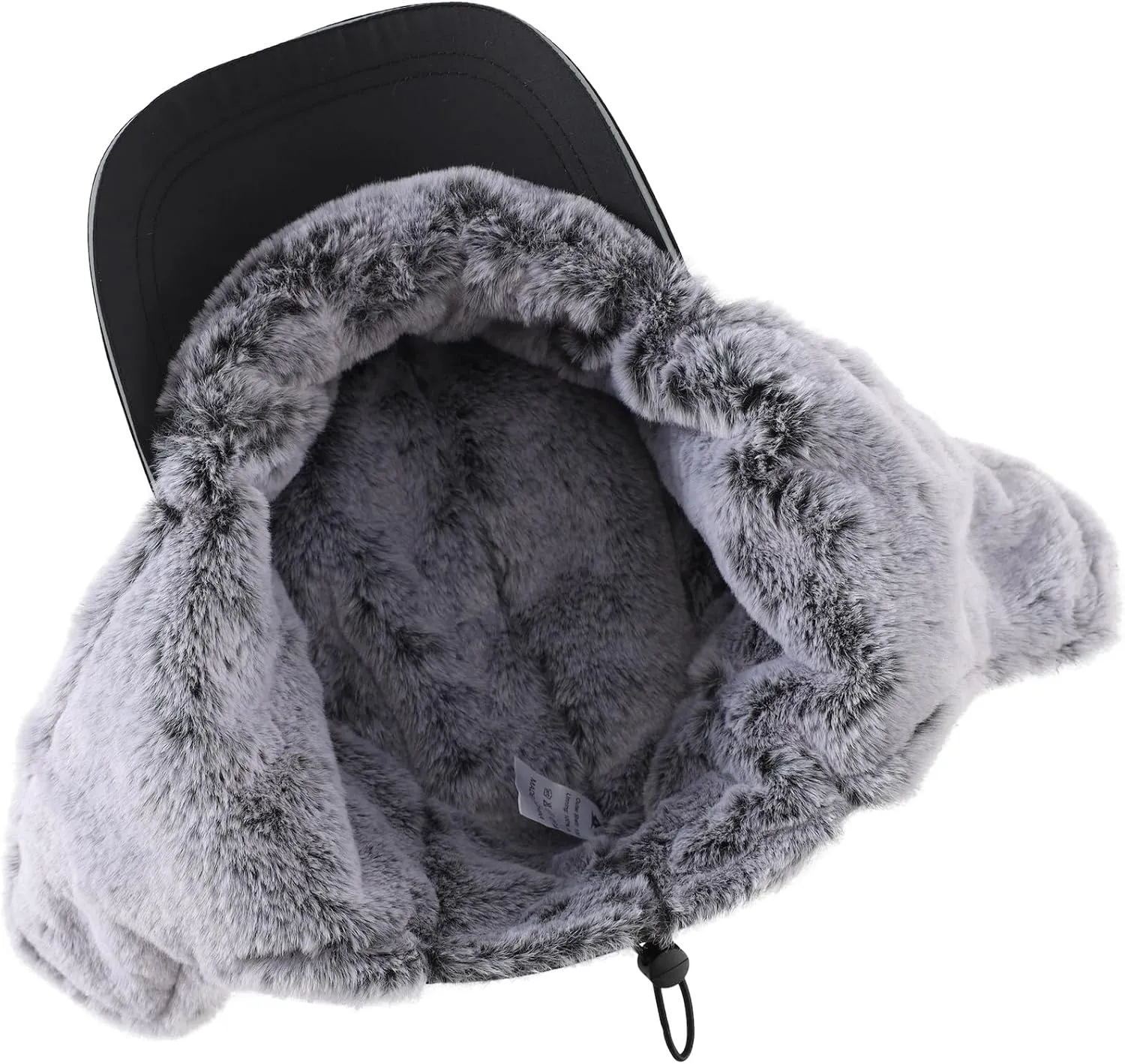 Home Prefer Faux Fur Trooper Trapper Hat for Men Warm Mens Winter Hat with Earflaps Ushanka Hunting Hat Reflective Brim