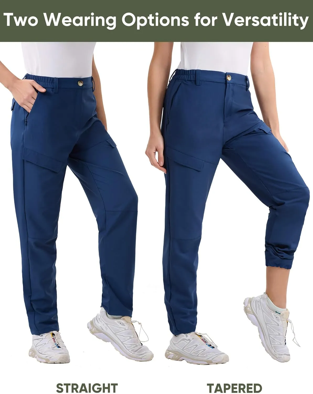 HOTSUIT Water Resistant Quick Dry Lightweight Elastic Waist Women's Hiking Pants