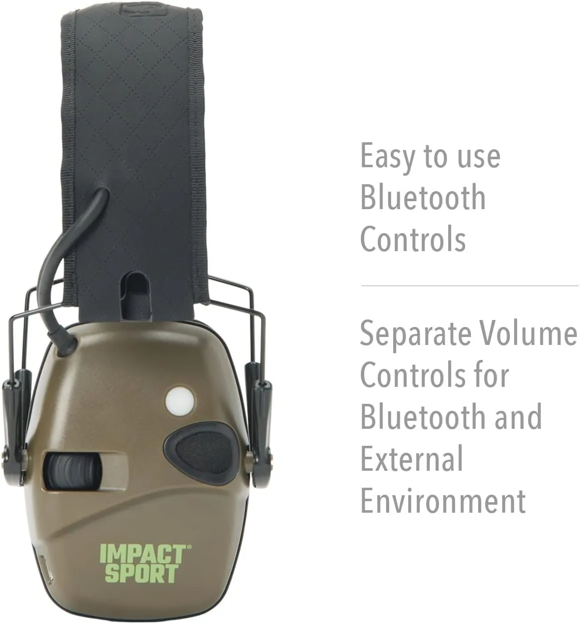 Howard Leight Impact Sport Bluetooth Shooting Earmuff, Black, 21dB Noise Attenuation, Unisex-Youth/Adults