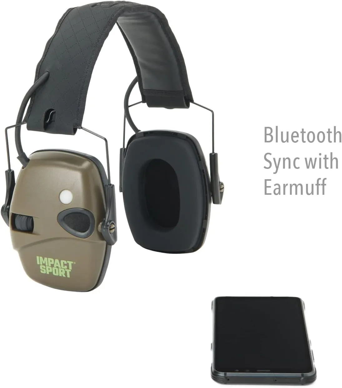 Howard Leight Impact Sport Bluetooth Shooting Earmuff, Black, 21dB Noise Attenuation, Unisex-Youth/Adults