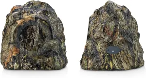 iHome Mossy Oak Camo IHRK-400MOBC-PR Wireless Waterproof Rock Speaker Set for Outdoors Camping Nature Hunting and Fishing Lovers. Built to add Sound to Your Bottomland Supplies, Accessories and Gear