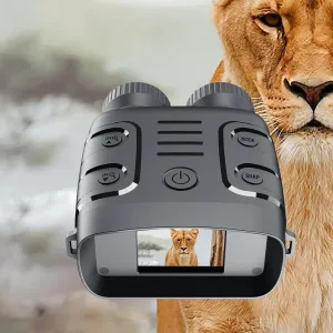 Infrared Night Vision Binoculars,2.4” LCD 1080P Image & Video 5X Digital Zoom,7-Level Adjustable 3800Mah Binoculares for Photography,Wildlife Watching,Camping