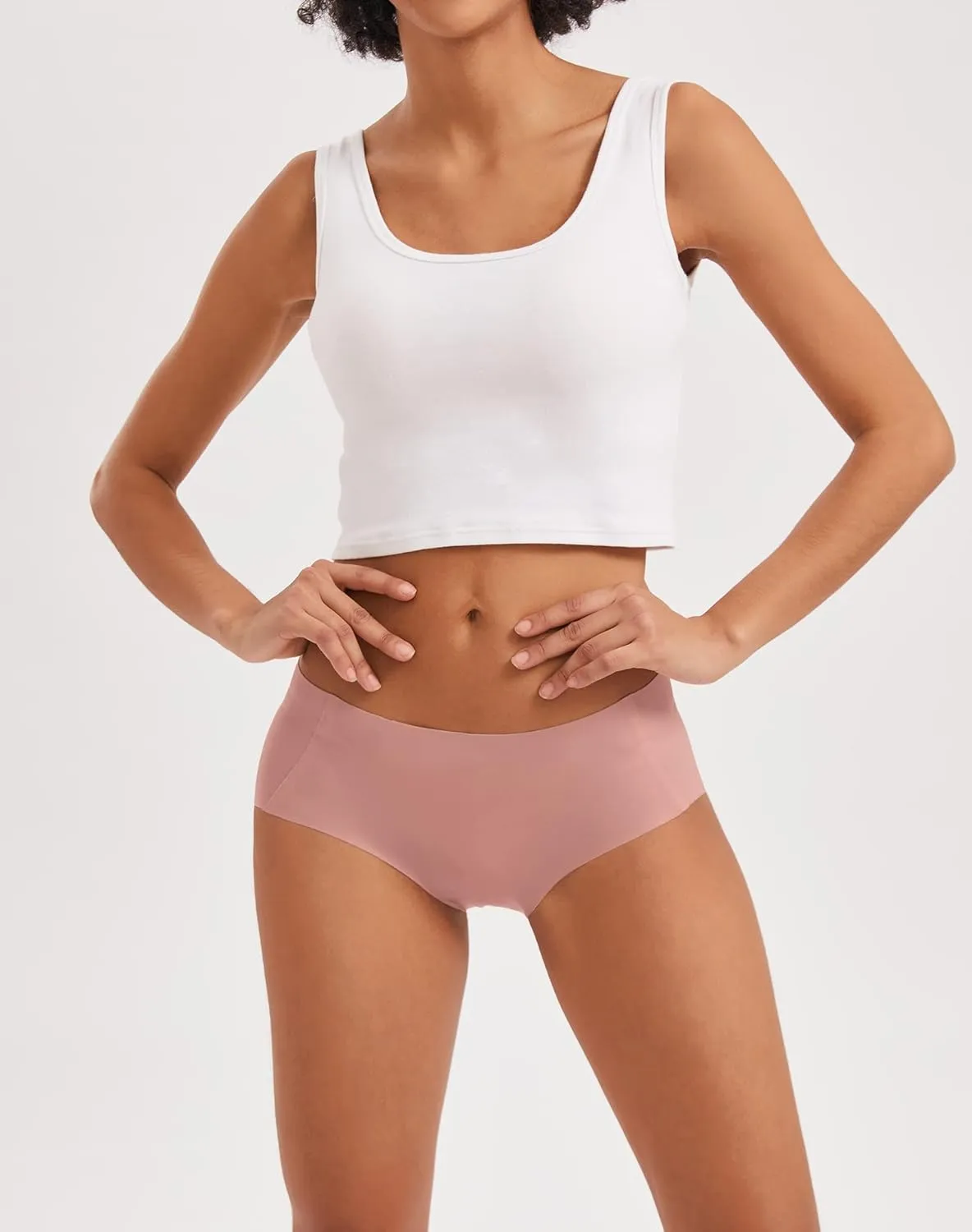 INNERSY Women's Seamless No Show Hipster Panties Invisible Light Underwear 3-Pack