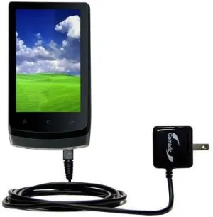 Intelligent Compact AC Home Wall Charger Suitable for The Cowon D3 - High Output Power with a Convenient, Foldable Plug Design - Uses TipExchange Technology