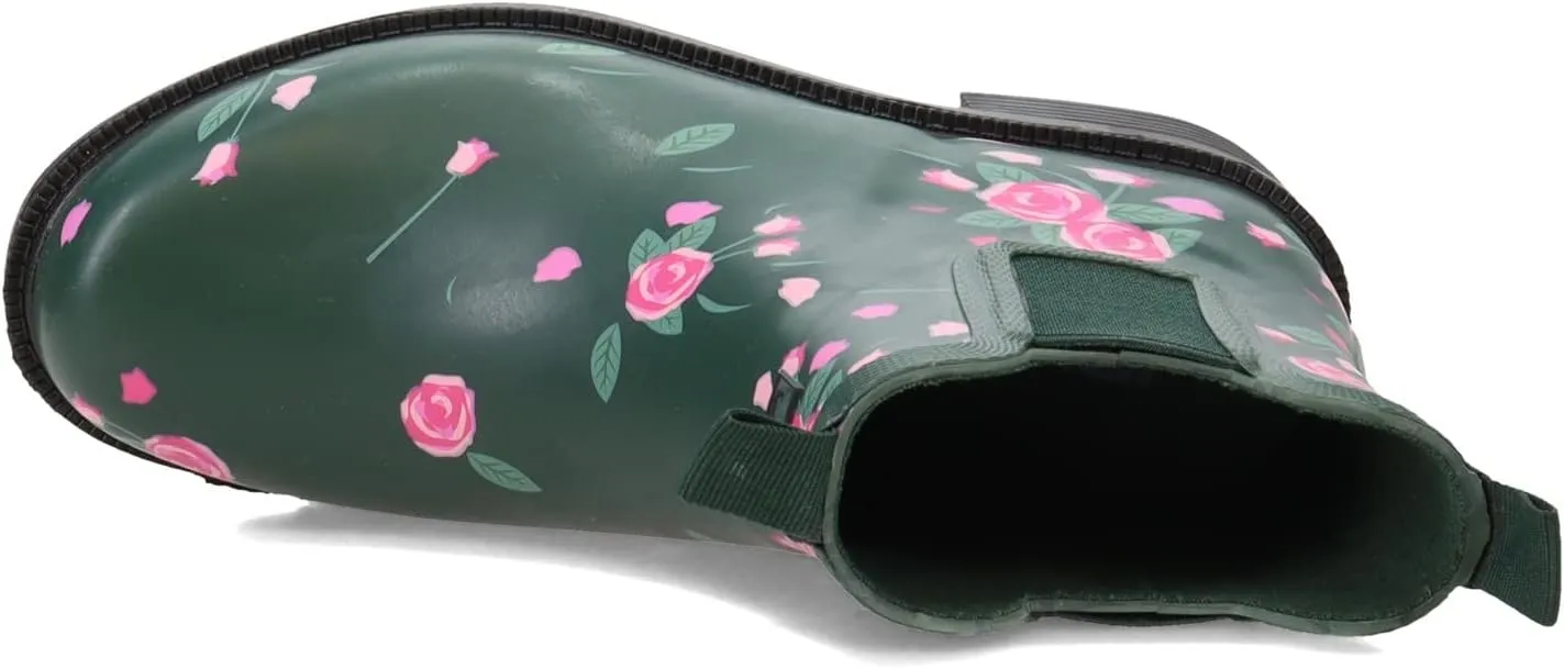 Jambu JBU womens Chelsea Floral Rainboot