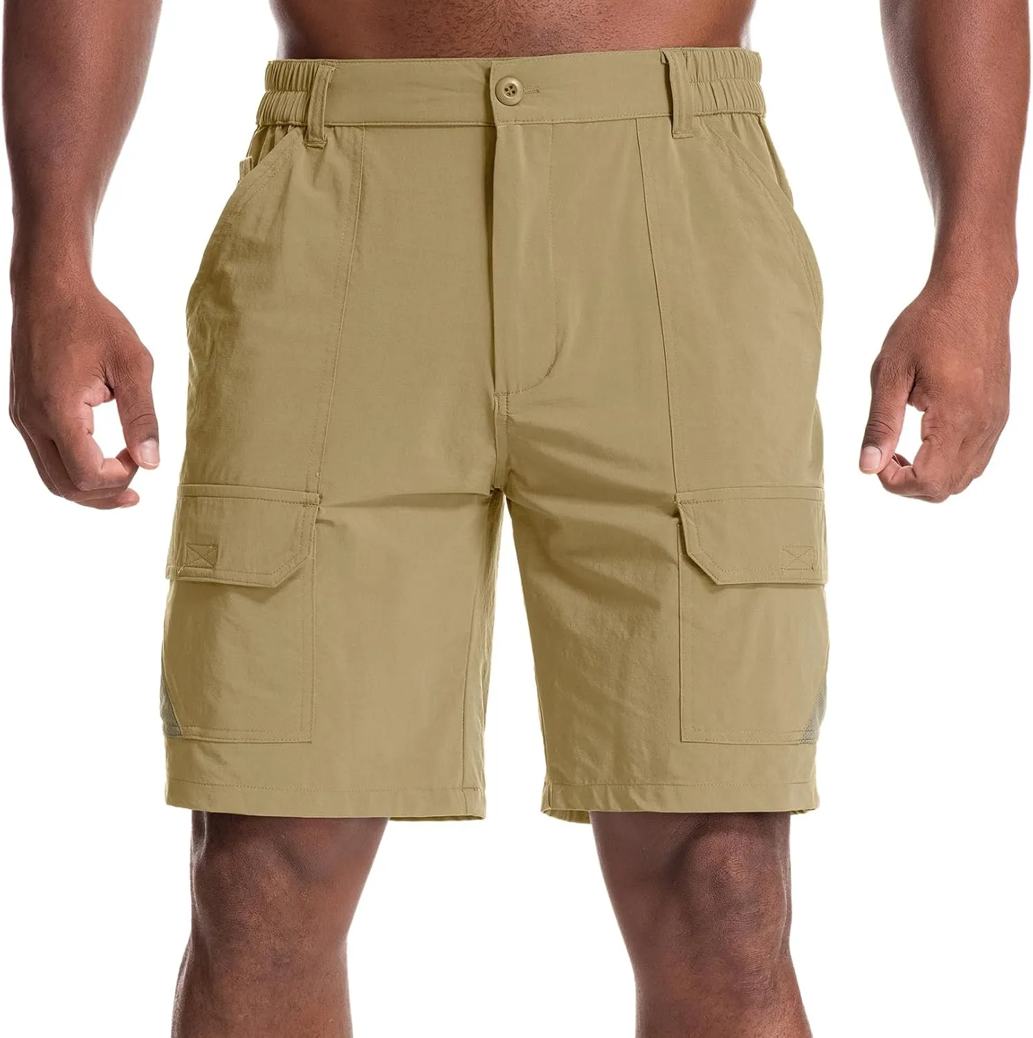 Jessie Kidden Mens Stretch Casual Lightweight Water Resistant Quick Dry Cargo Fishing Hiking Shorts