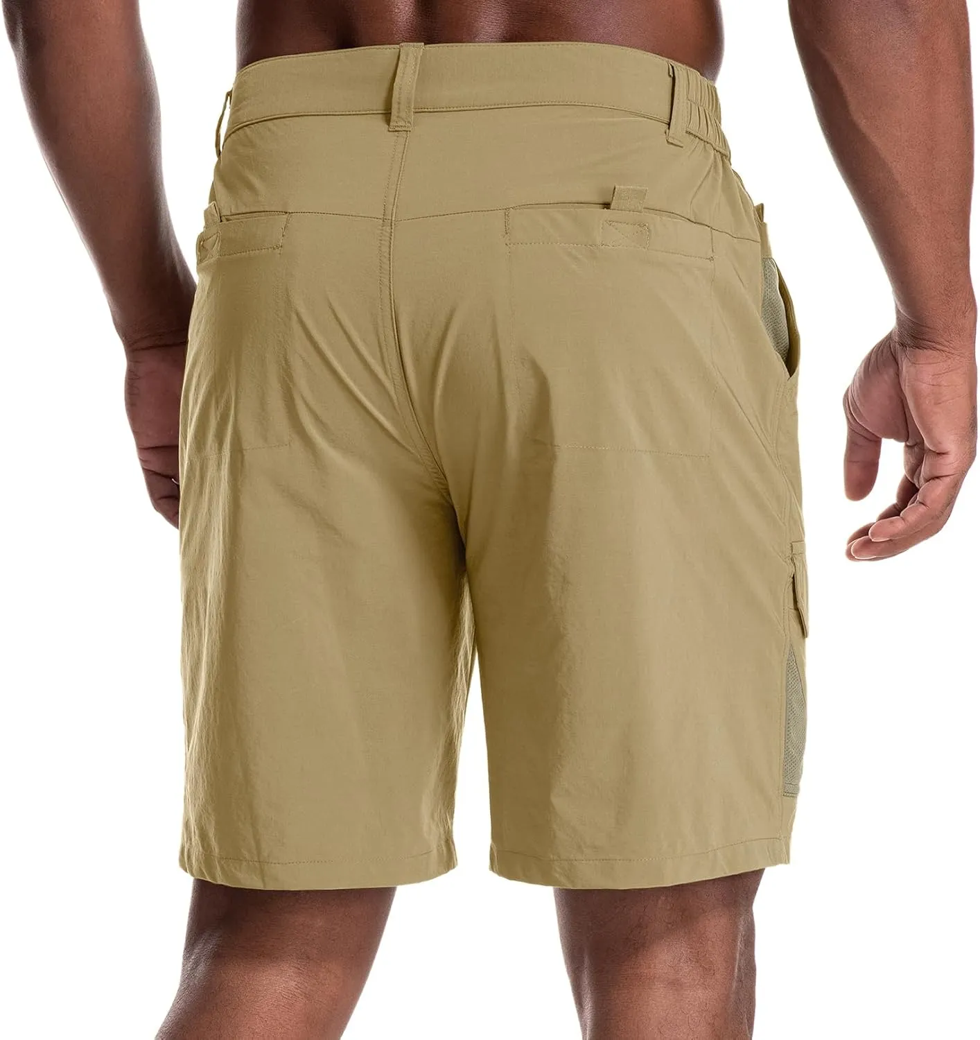 Jessie Kidden Mens Stretch Casual Lightweight Water Resistant Quick Dry Cargo Fishing Hiking Shorts