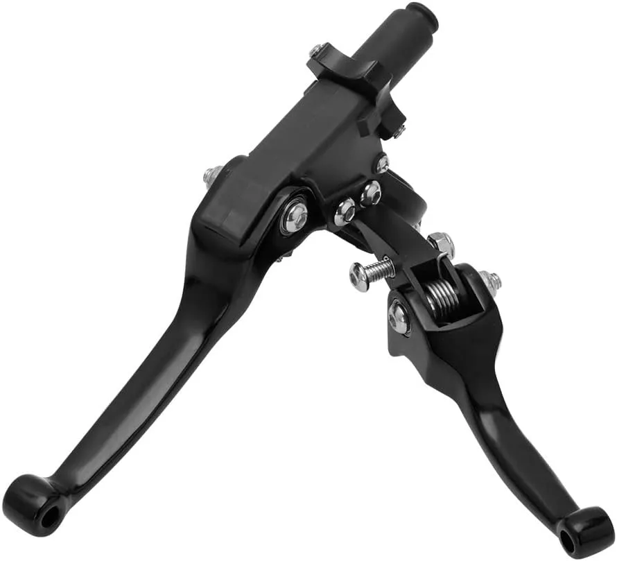 JFG RACING Motorcycle Brake Clutch Lever 7/8'' 22mm Folding Levers Aluminum Alloy Universal for CRF50 KLX SSR TTR 110 125 150 200 250cc Dirt Pit Bike ATV Mini Bike Black