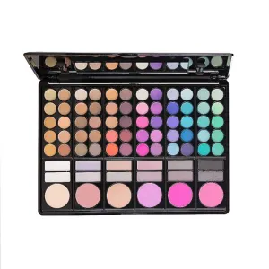 Jimin_78 Colors Eyeshadow Makeup Set Cosmetic Palette Eye Shadow Palette for Blush lipsticks Highlighters Eye Shadow Concealer - (Color: Mixed Color)