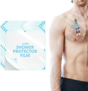 JJ Care Shower Protector [Pack of 14], 9x9 Dialysis Catheter Shower Shileds Wound Cover, PICC Line Water Barrier, Colostomy Waterproof Bandage Protector, 2 Week Supply