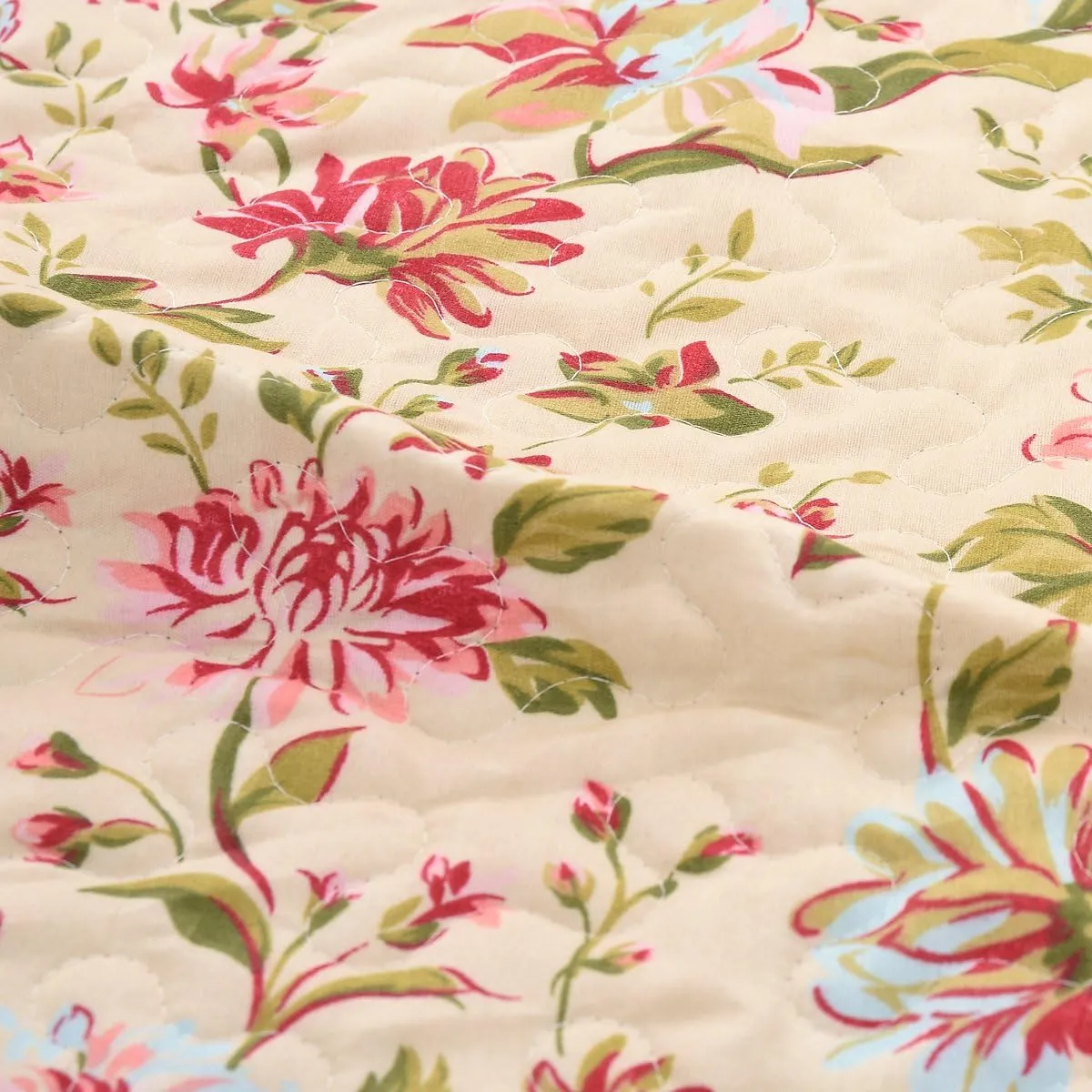 JML Quilt Set King Size - Brushed Microfiber - 3-Piece Soft and Breathable, Lightweight Printed Bedspread with Pillow Shams