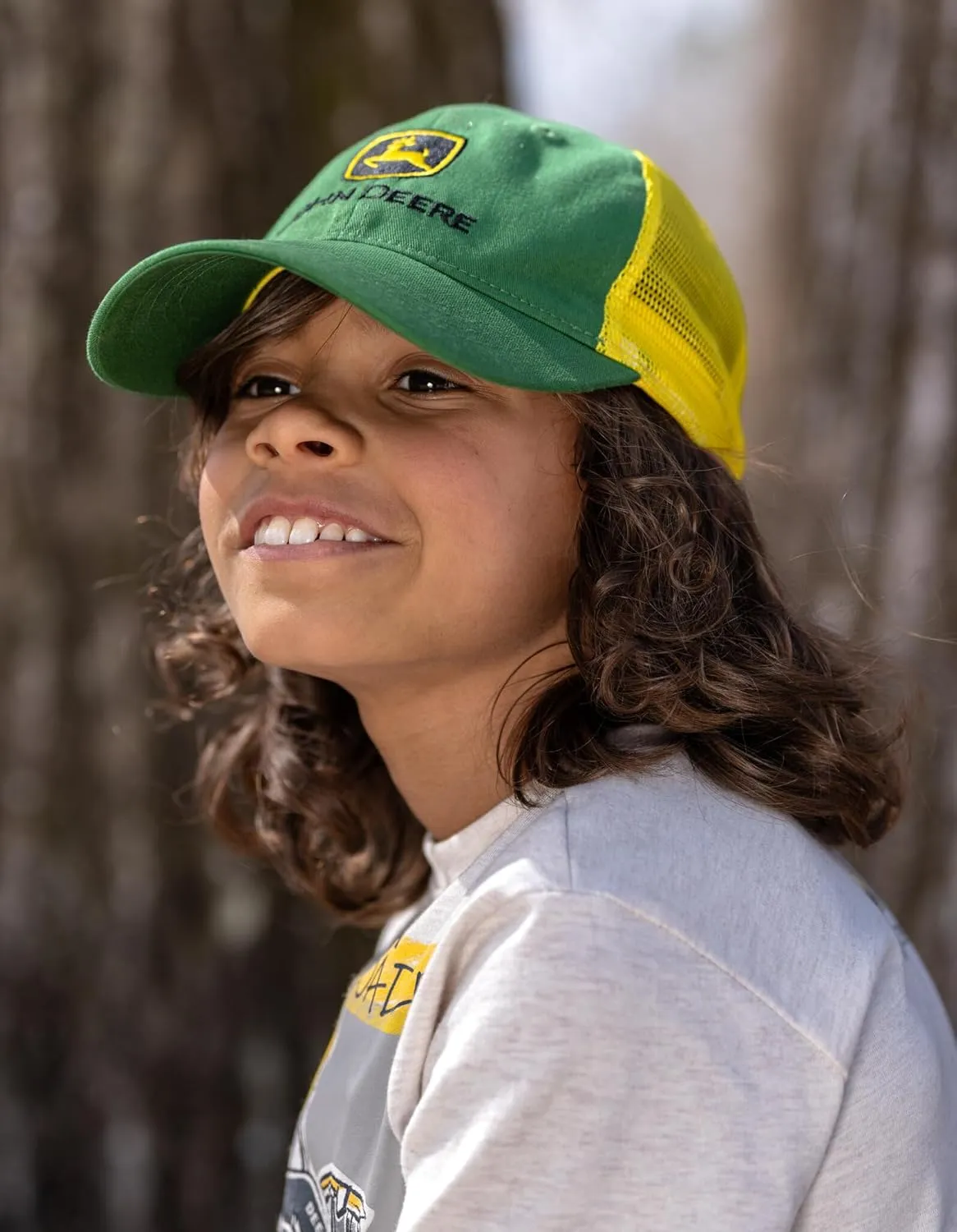 John Deere Mesh Adjustable Snapback Baseball Cap One Size