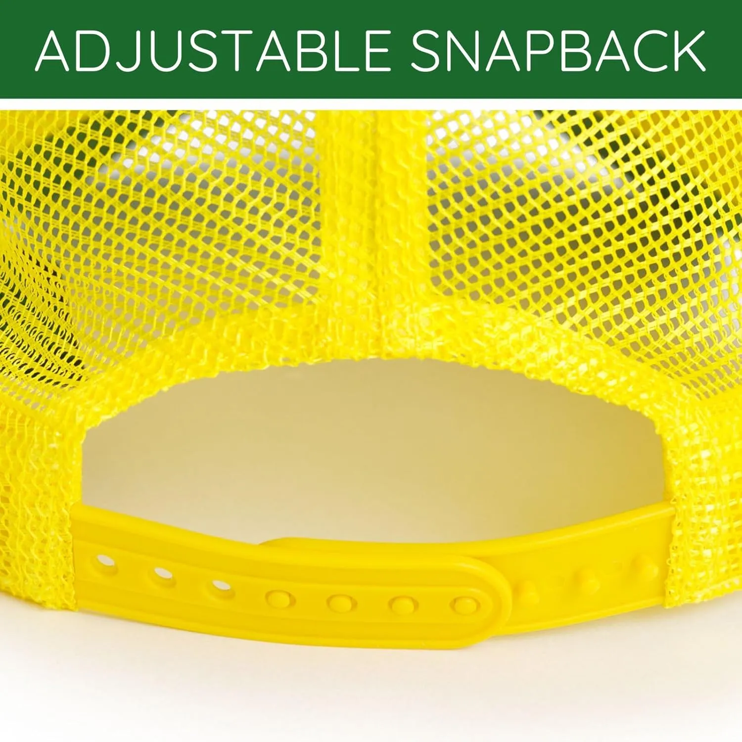 John Deere Mesh Adjustable Snapback Baseball Cap One Size