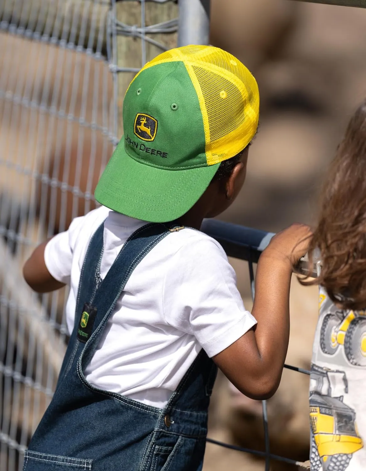 John Deere Mesh Adjustable Snapback Baseball Cap One Size