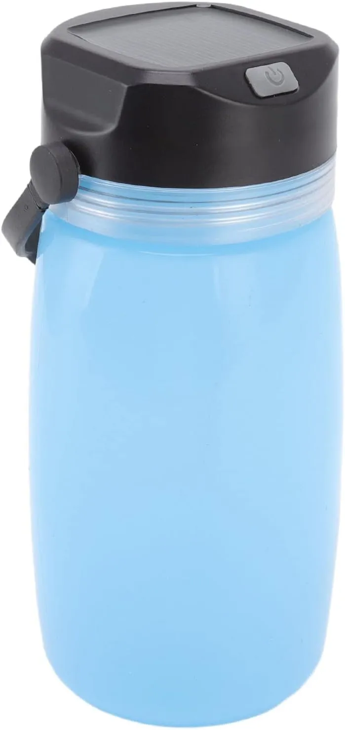JTLB Solar Charging Water Bottle Luminous Water Cup Teacup Outdoor Camping Tent Lights USB Charging