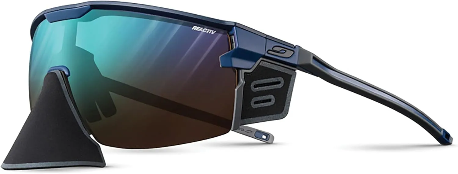 Julbo Ultimate Cover Glacier Glasses Men & Women/Photochromic lenses for Mountaineers, Hiking, Skiing & Snow travel 100% UV