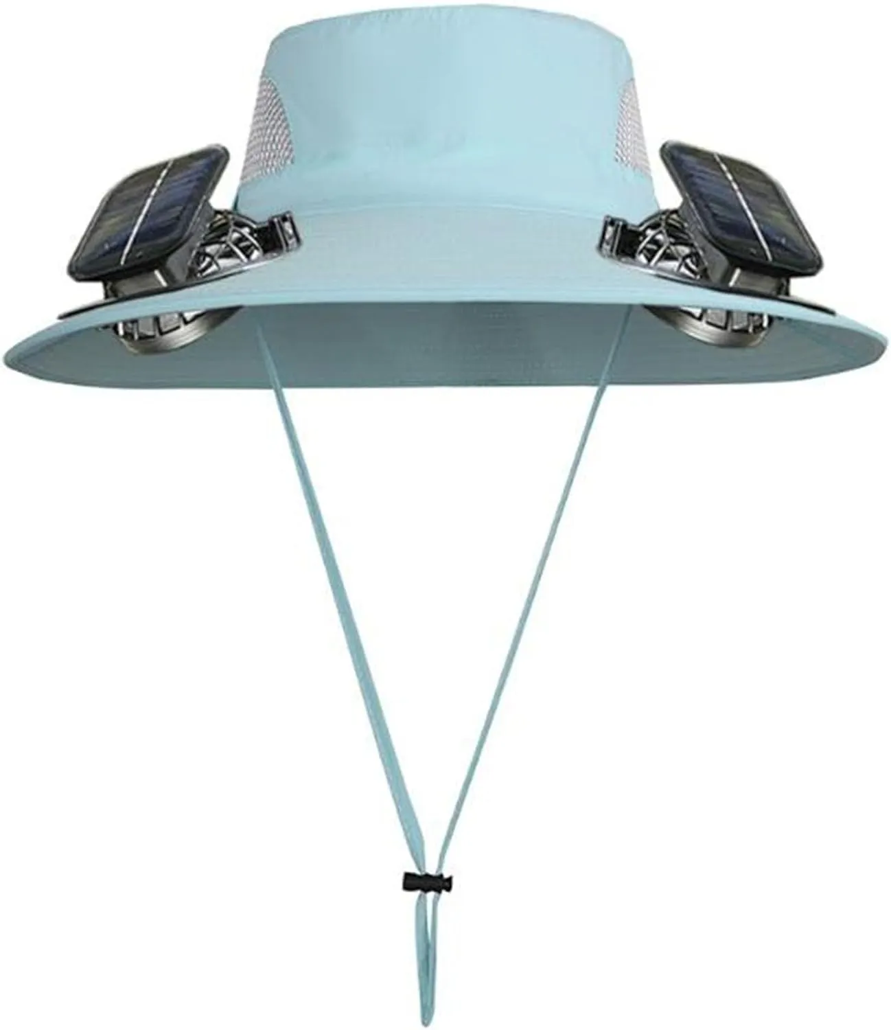 Kapley Colitt Fishing Hat, Fishing Hat with Solar Powered Fans, Wide Brim Solar Fan Hat for Fishing, Hiking, Gardening