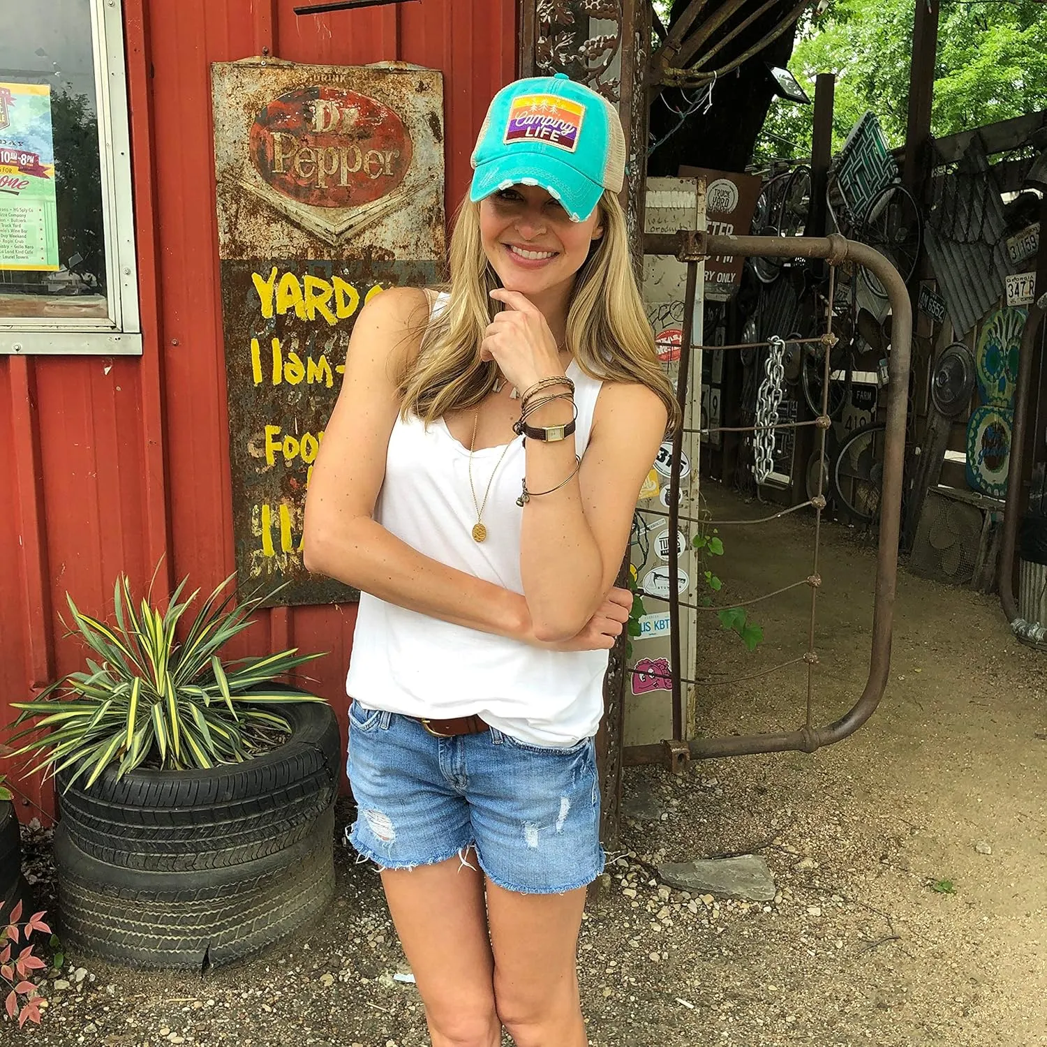 KATYDID Camping Life Baseball Hat - Trucker Hat for Women - Stylish Cute Ball Cap