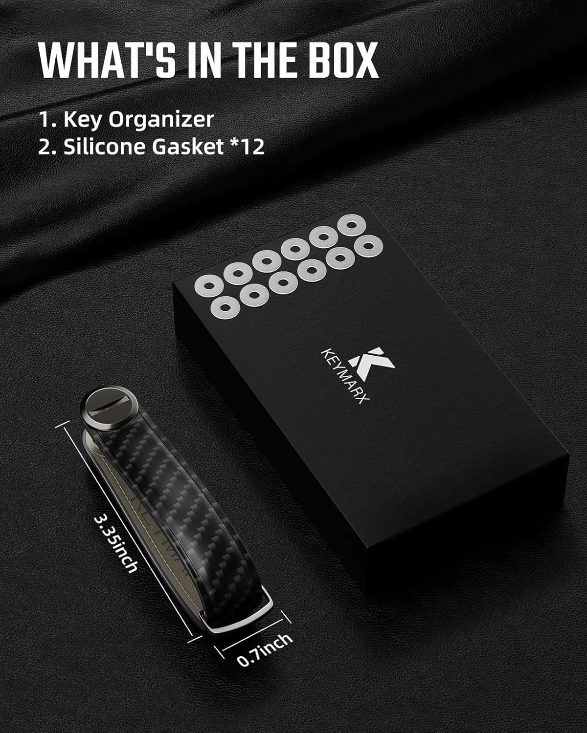 Key Organizer for Men Compact Key Holder Minimalist Key Case Metal Key Chain Key Holder for Keychain Secures 2-5 Keys