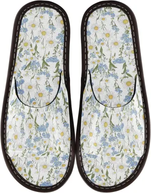 KLL Disposable Slippers Indoor Washable Non-Slip Open Toe Bedroom Shoes for Pool, Hotel, Travel