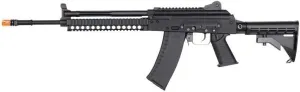 KWA AKG-KCR Full Metal 6mm Gas Blowback 40rd Airsoft Rifle, Black
