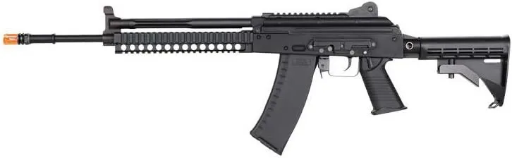 KWA AKG-KCR Full Metal 6mm Gas Blowback 40rd Airsoft Rifle, Black