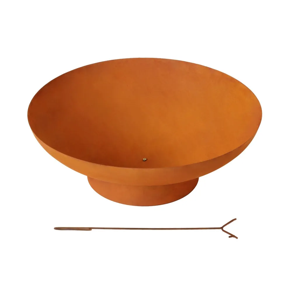 Large Fire Pit (80cm) - Oxidized Iron