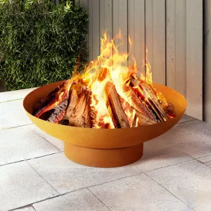 Large Fire Pit (80cm) - Oxidized Iron